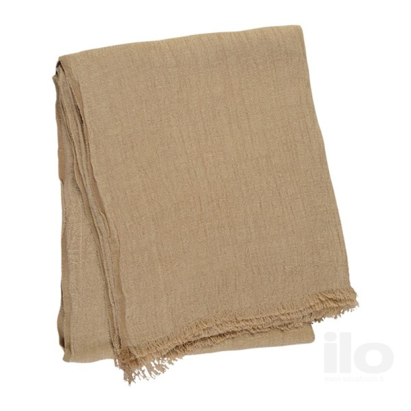 Linum Pomezia torkkupeitto 130x170cm, camel brown