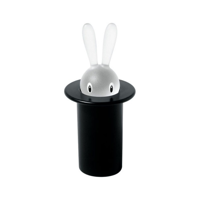 Alessi Magic Bunny hammastikkuteline, musta