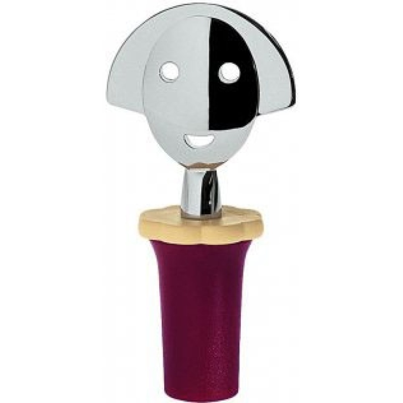 Alessi Anna Stop viinipullonkorkki, viininpunainen