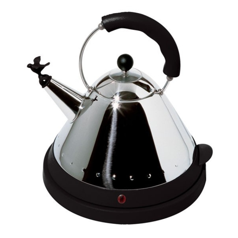 Alessi MG32 B vedenkeitin teräs, musta