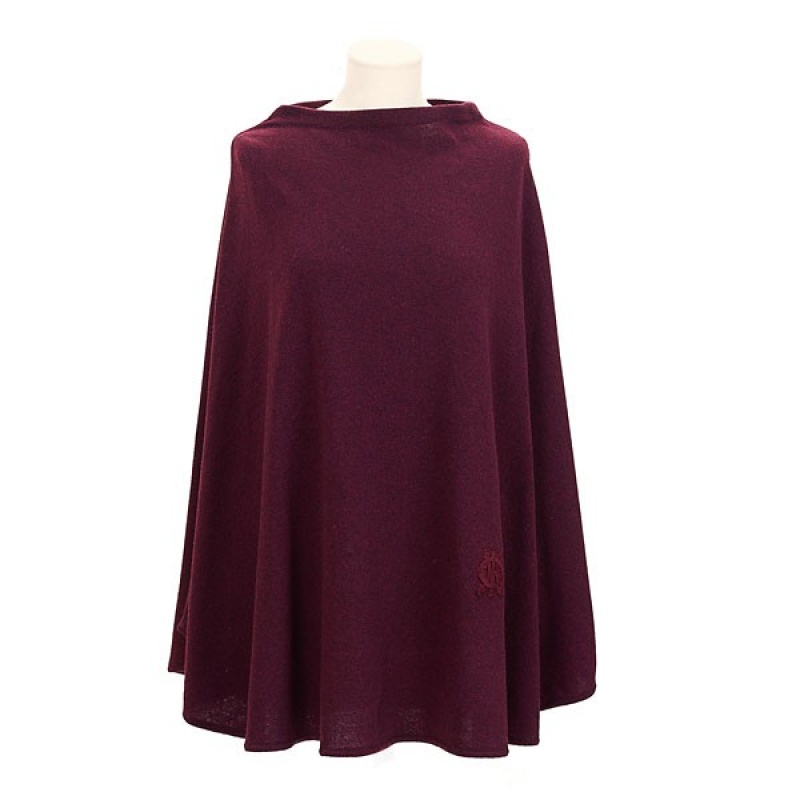 Gant Poncho, port red