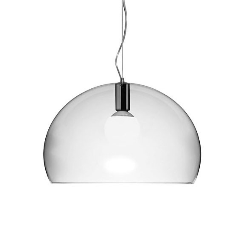 Kartell FL/Y valaisin, kirkas läpinäkyvä