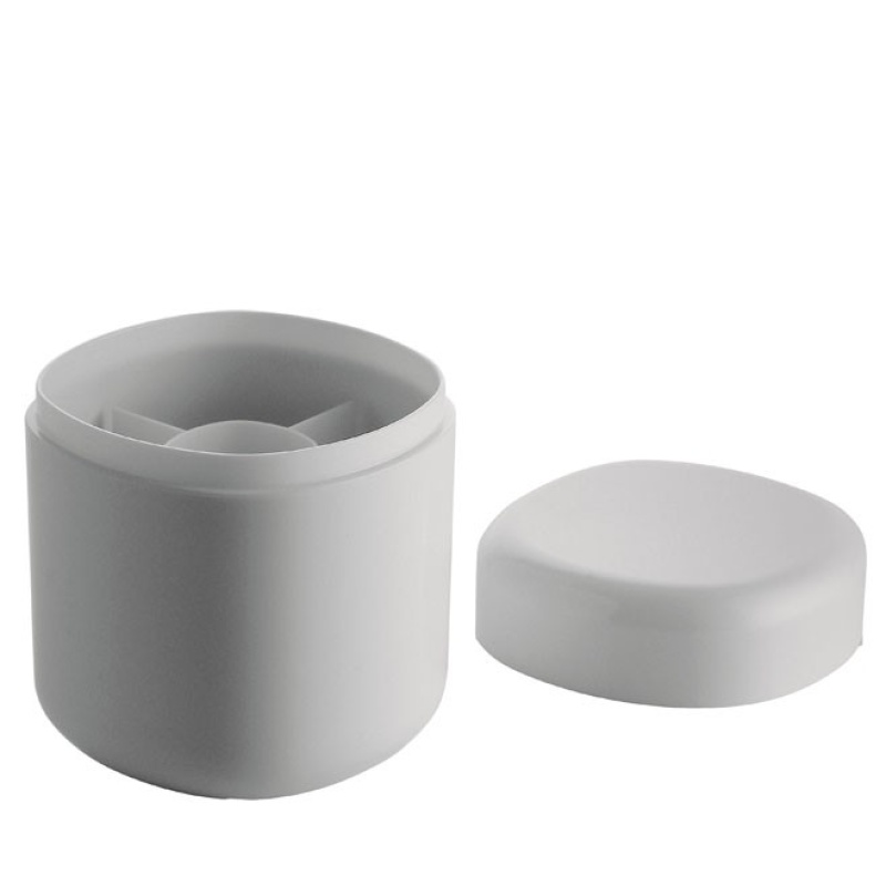 Alessi Birillo kannellinen rasia, valkoinen