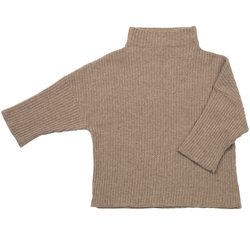 Gant Cable knit lounge sweater, M camel brown
