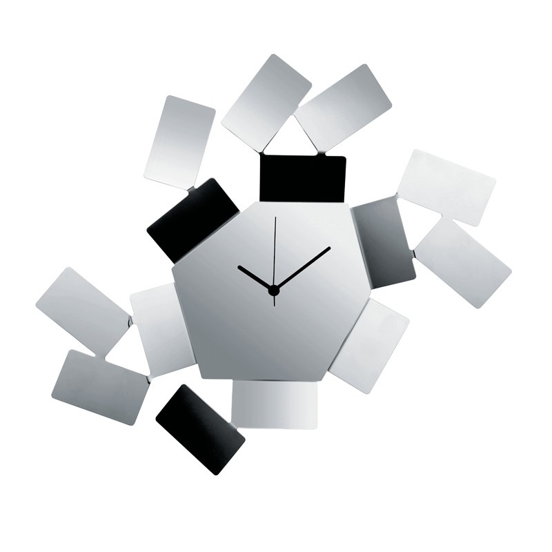 Alessi La Stanza dello Scirocco seinäkello, teräs