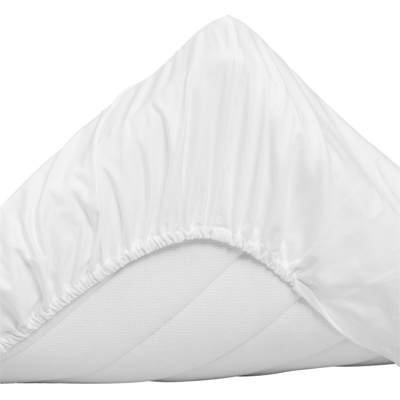 Sateen fitted sheet muotoonommeltu aluslakana 90x200cm, white