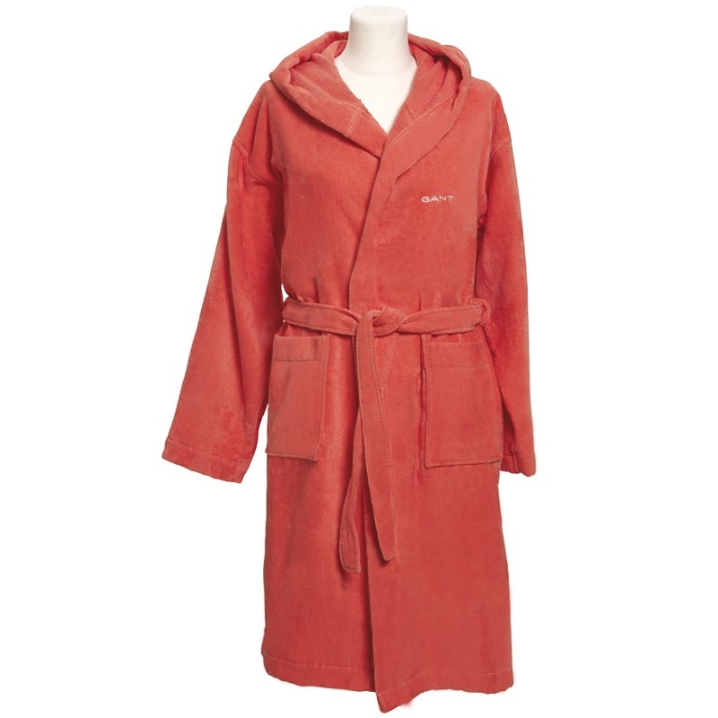 Kylpytakki Velour robe, coral orange M