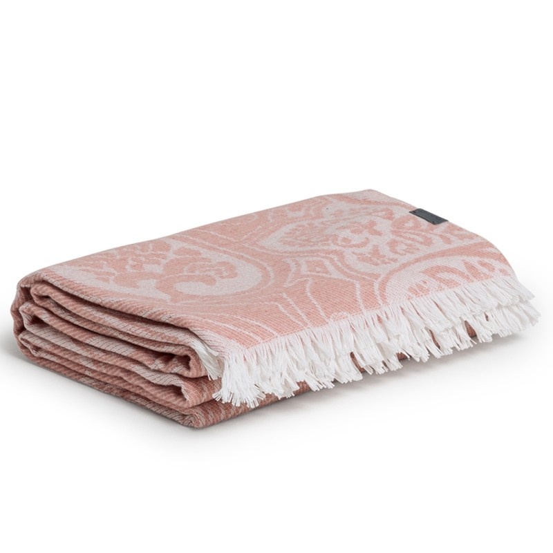 French paisley torkkupeitto 130x180cm, summer rose