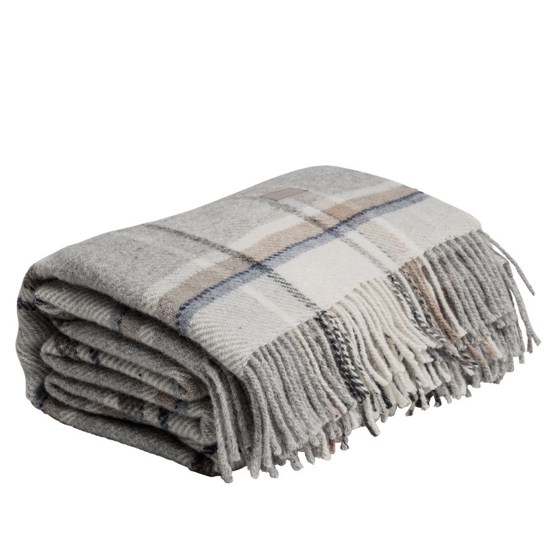 Check throw torkkupeitto 130x180cm, grey