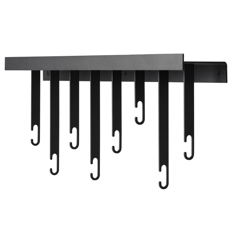 Atelier seinänaulakko, teräs / mattamusta