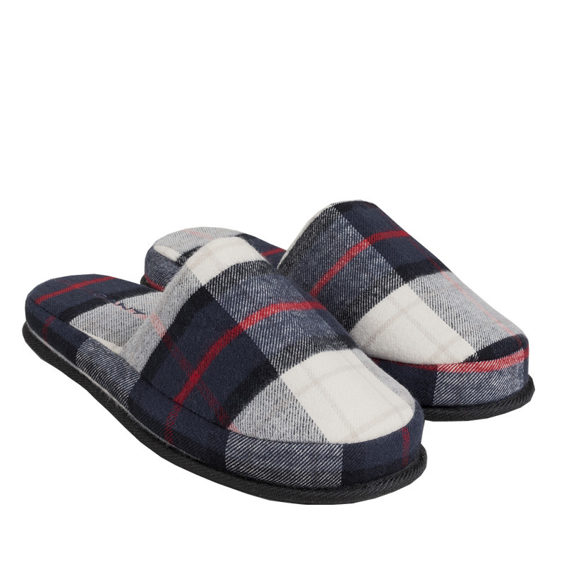Flannel slippers kylpytossut, hazelwood beige S-M