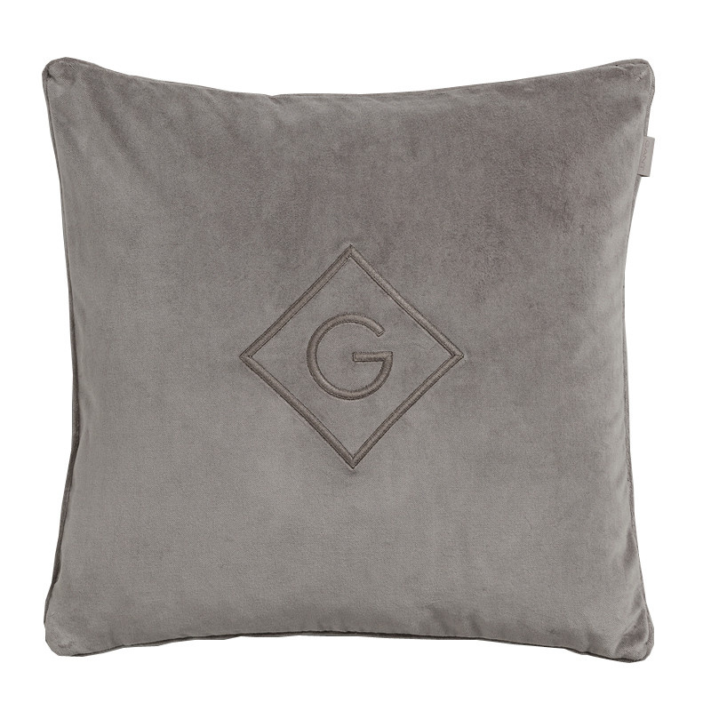 Gant Velvet G tyynynpäällinen 50x50cm, Elephant grey