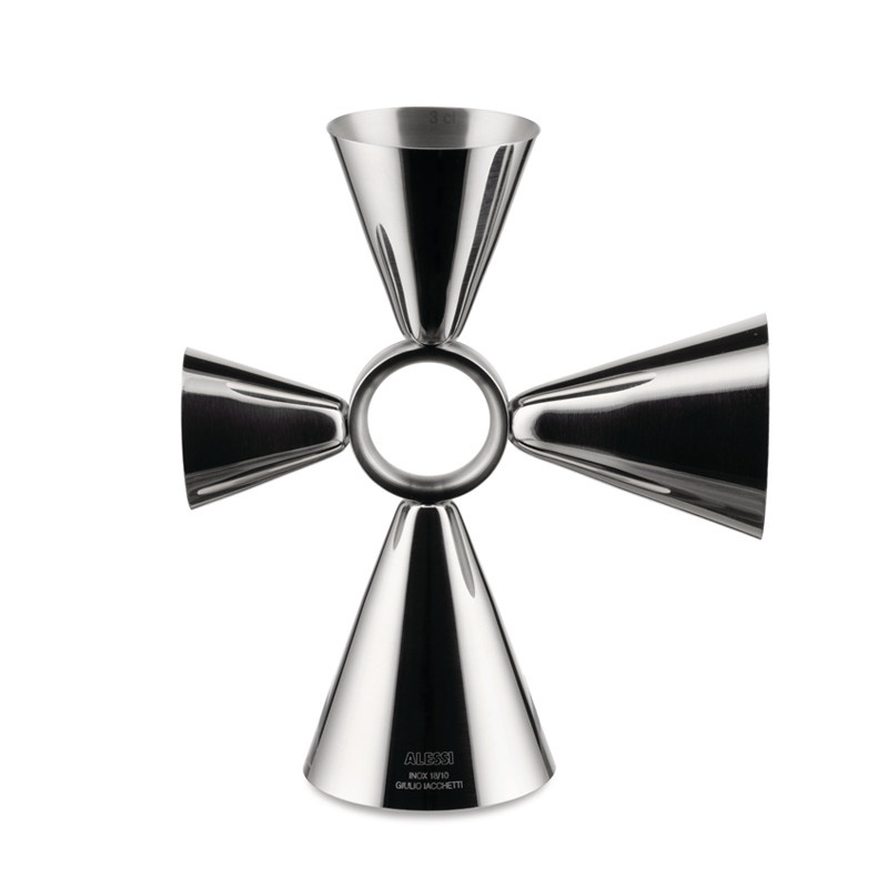 Alessi Quadri Combo Jigger viinamitta