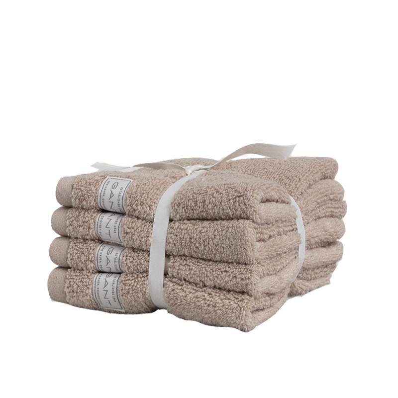 Premium vieraspyyhe 4kpl, 30x30cm silver sand