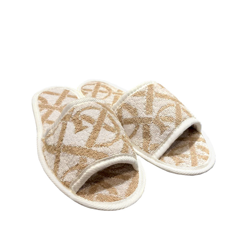 Monogram kylpytossut, white sand S-M