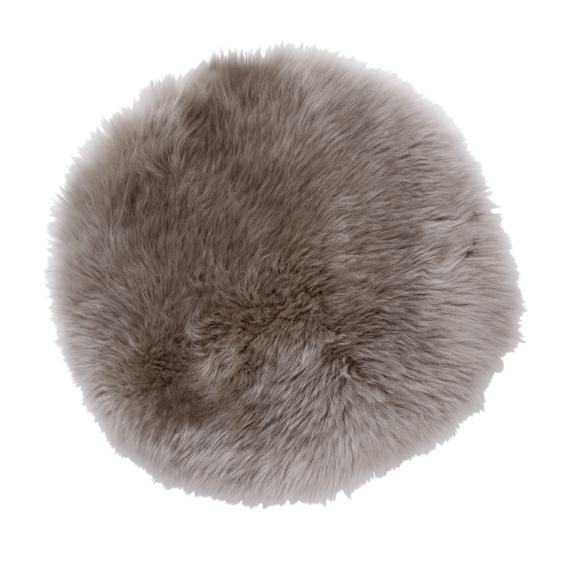 Skinnwille Gently istuintyyny aito lampaannahka, taupe