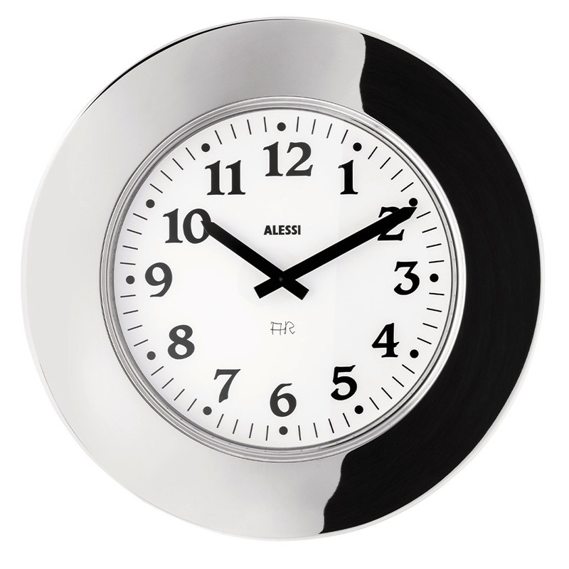 Alessi Momento seinäkello, teräskehys