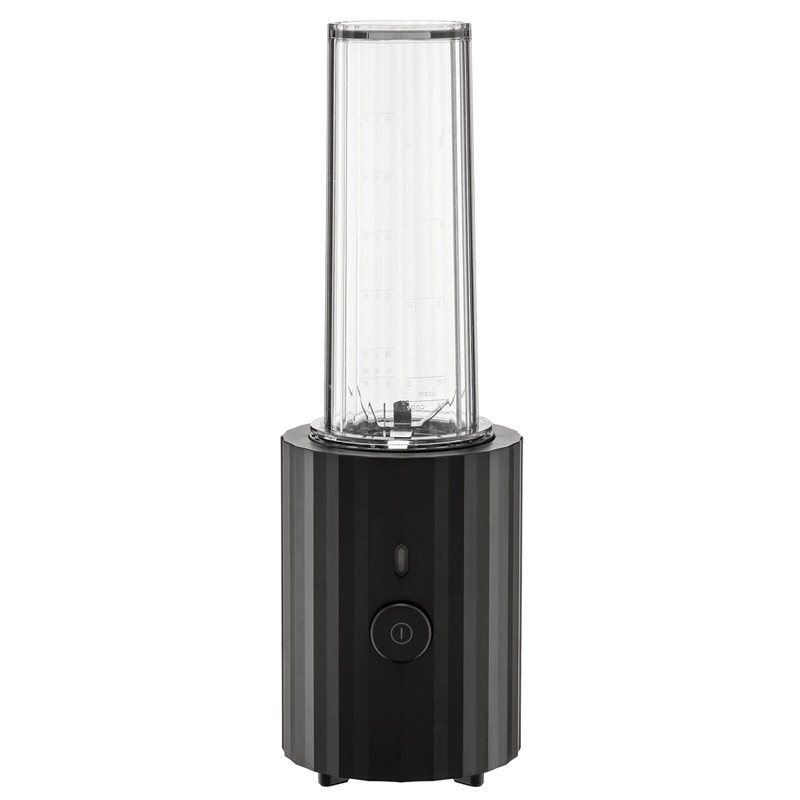 Alessi Plissé personal blender, musta