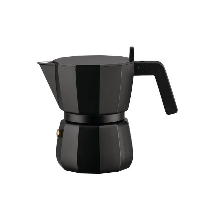 Alessi Moka espressopannu 3:kupin, mattamusta