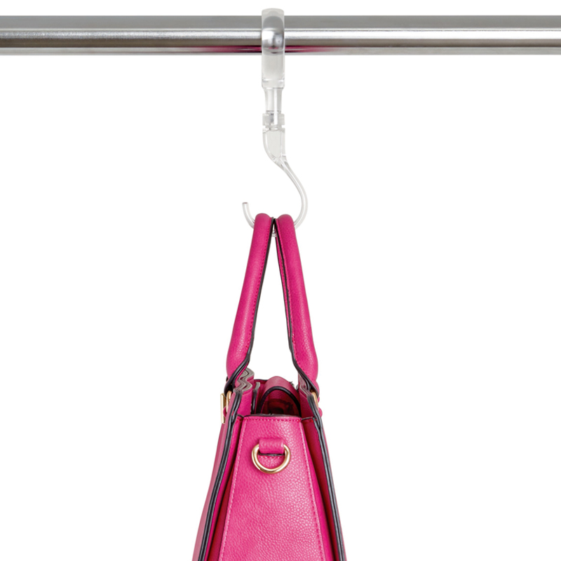 idesign 360° kääntyvä s koukku, läpinäkyvä