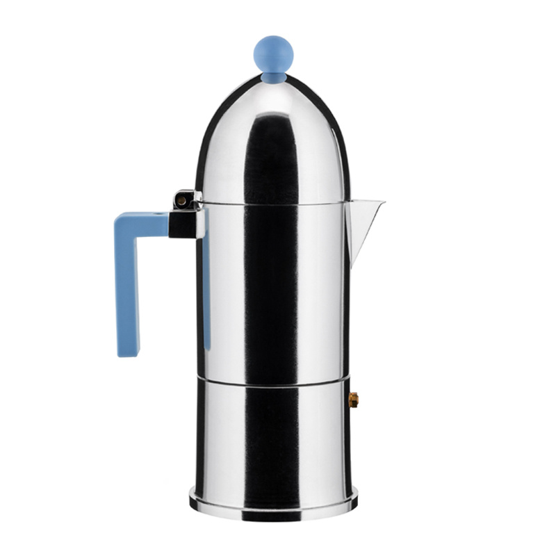 alessi la cupola espressokeitin, 6:n kupin, vaaleansininen