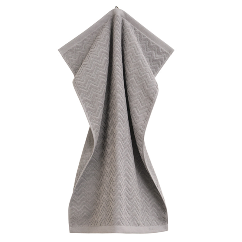 gant jacquard herringbone käsipyyhe 50x70cm, concrete grey