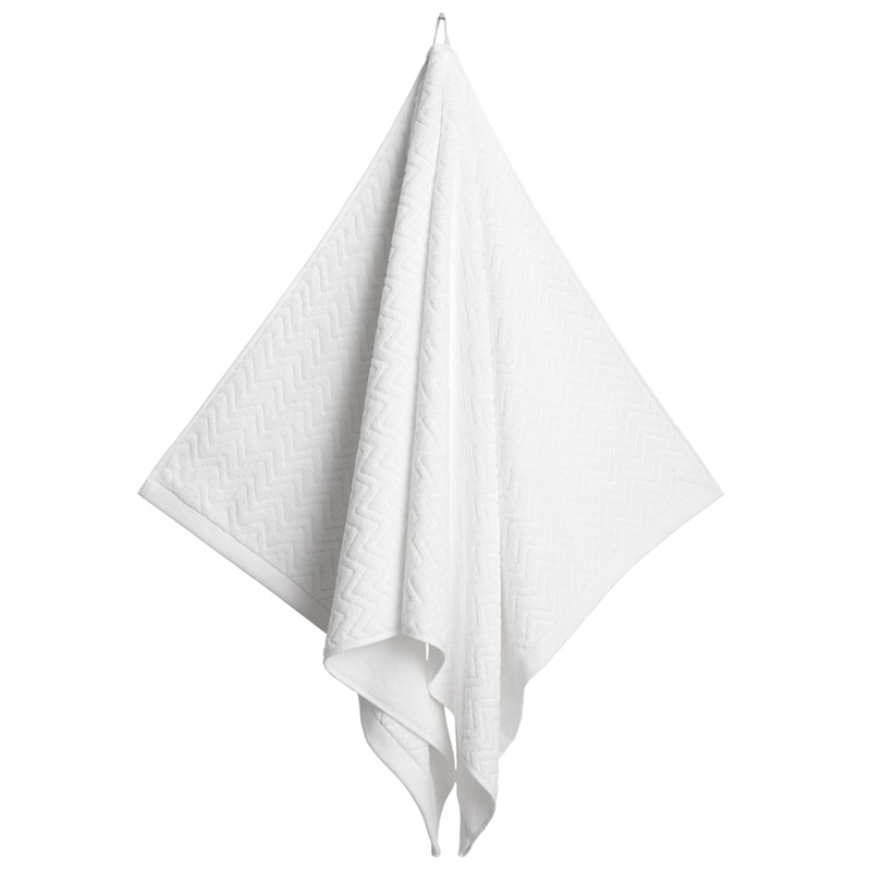 gant jacquard herringbone kylpypyyhe 70x140cm, valkoinen