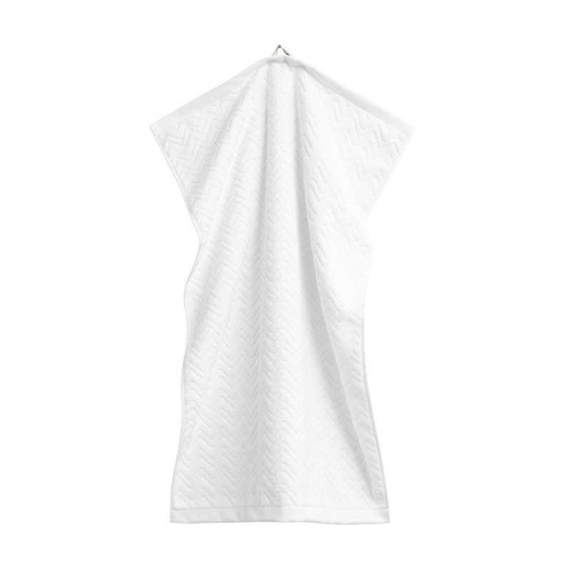 gant jacquard herringbone käsipyyhe 30x50cm, valkoinen