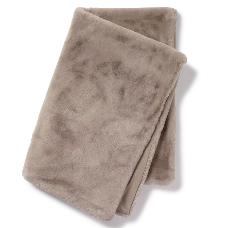Skinnwille Fluffy torkkupeitto 120x180cm, taupe