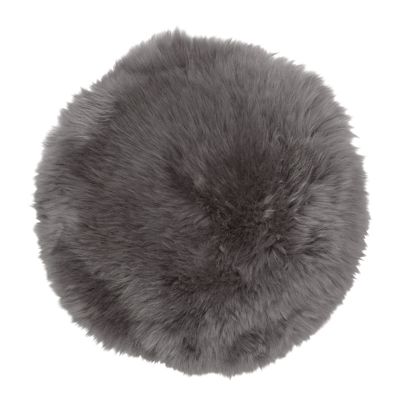 Skinnwille Gently istuintyyny aito lampaannahka, charcoal