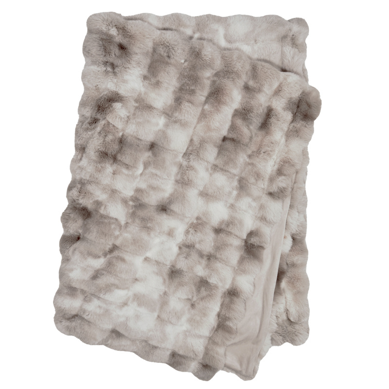 Skinnwille Misty torkkupeitto 120x180cm, sand