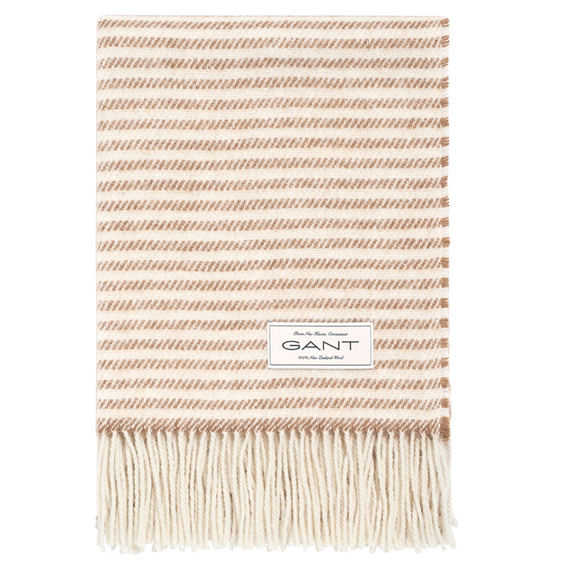 Gant wool throw torkkupeitto, butternut beige