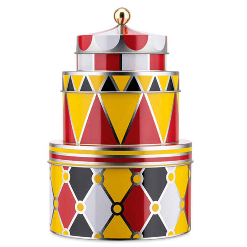 Alessi Circus Setti, 3 säilytysrasiaa